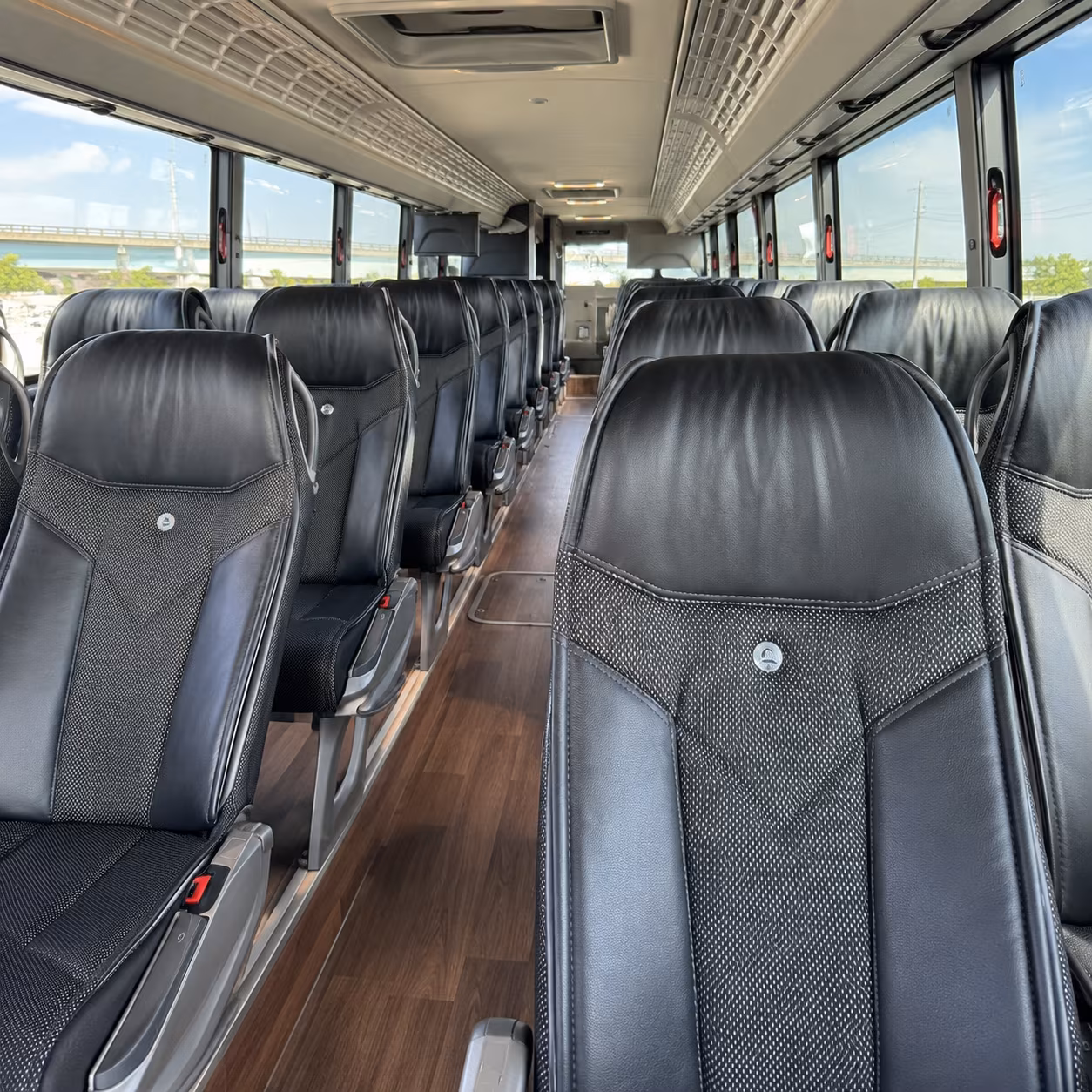 cambridge charter bus services inside