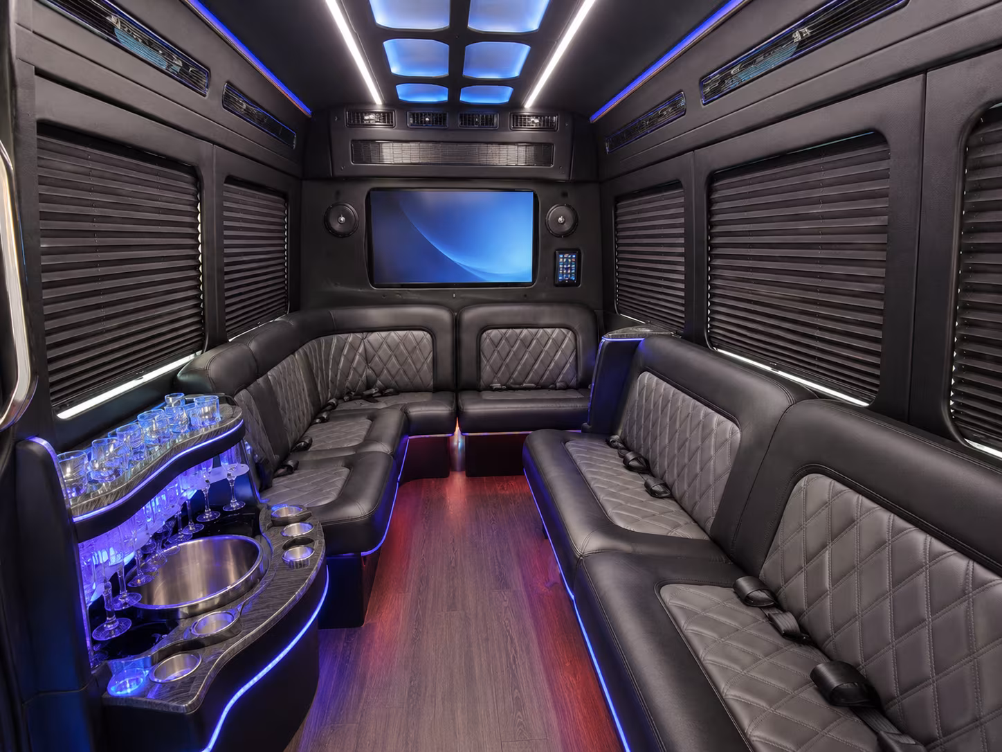 cambridge party bus interior