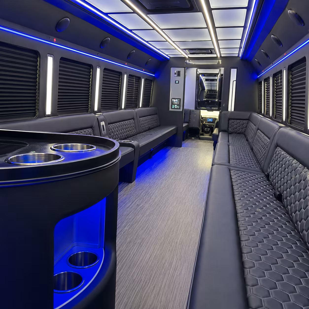 cambridge party bus rentals inside